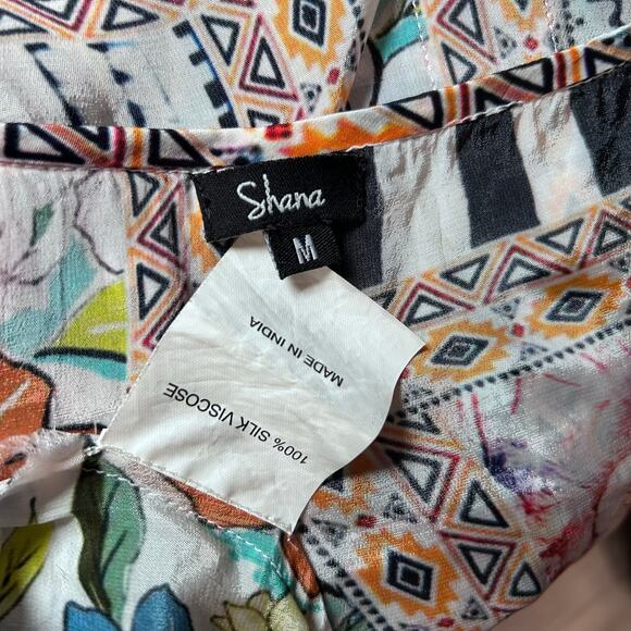 Shana Midi Tank Dress Boho Artsy Beach Patchwork Floral Sundress Sz Med - Picture 8 of 11